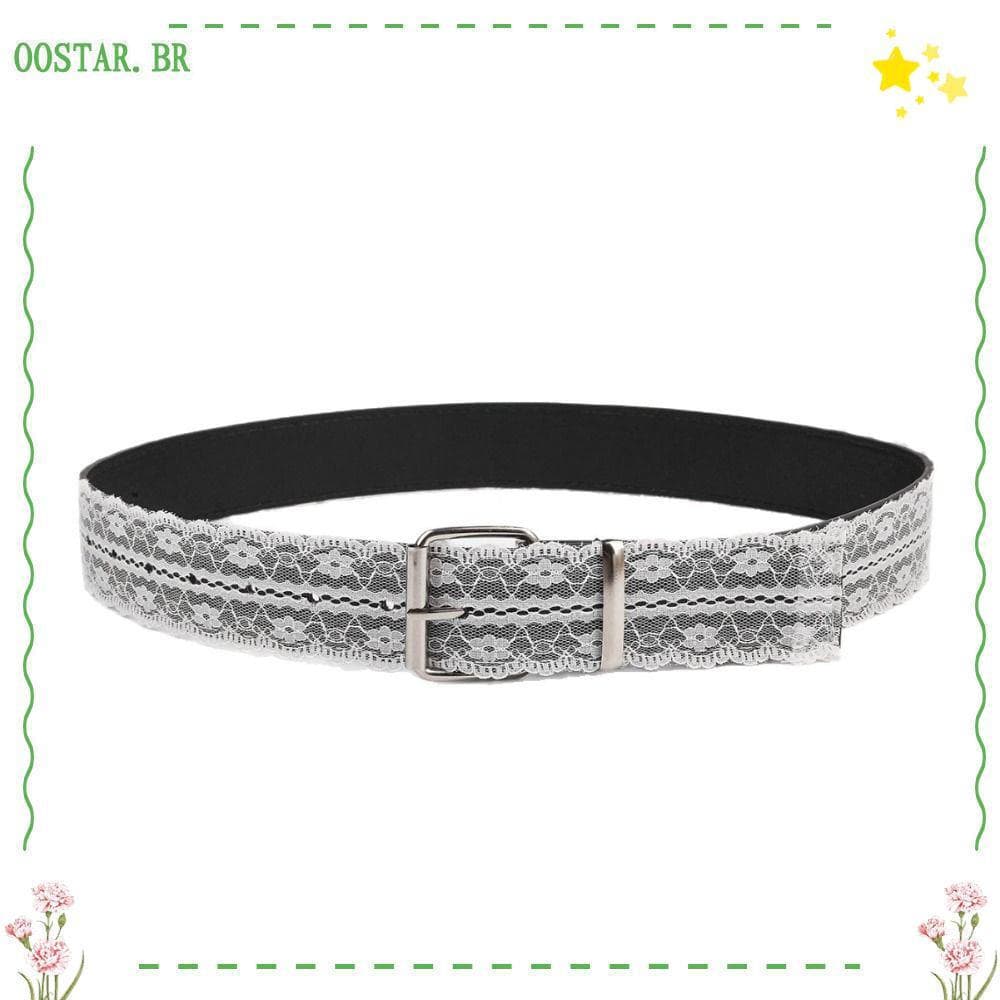 Cintura De Renda OOSTAR , Lindo Acessório De Decoração Cinto , Cintos Jeans Florais Brancos De Couro