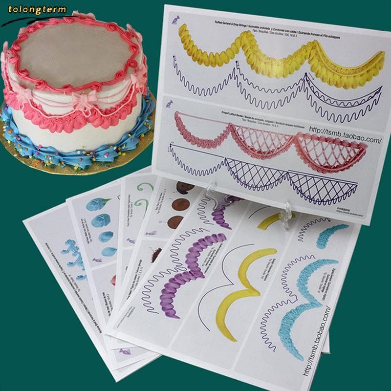 27 Peças/14 Folhas De Tubulação De Confeiteiro De Bolo , Faça Você Mesmo , Modelo De Prancheta De Desenho , Decoração De