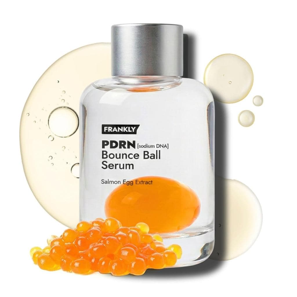 FRANKLY Salmon PDRN Bounce Ball Serum – 99% de DNA de Salmão Puro PDRN para Recuperação Pós-Microneedling, Vermelhidão e