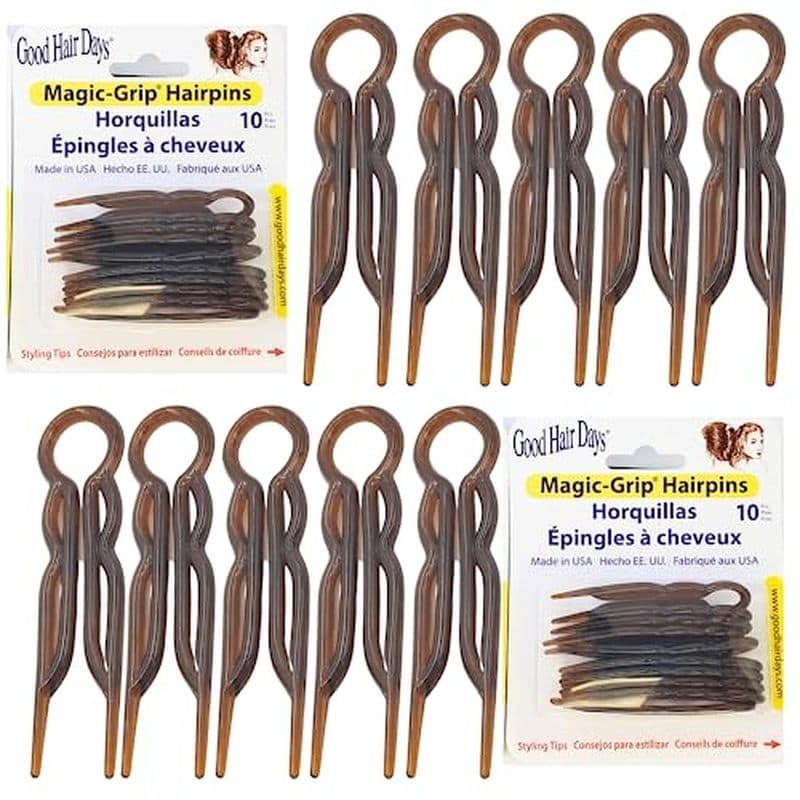 Bons Dias De Cabelo Magic-Grip Grampos-2 1/2 " Em Forma De U Para Cabelos Finos , Grossos E Cacheados & amp ; Longo , Ac