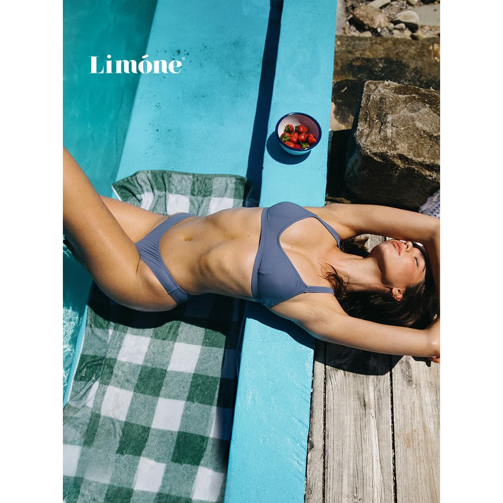 [Tempo limitado com 20% de desconto] Limone Split Maiô feminino esportivo Push-Up com capa de biquíni e barriga