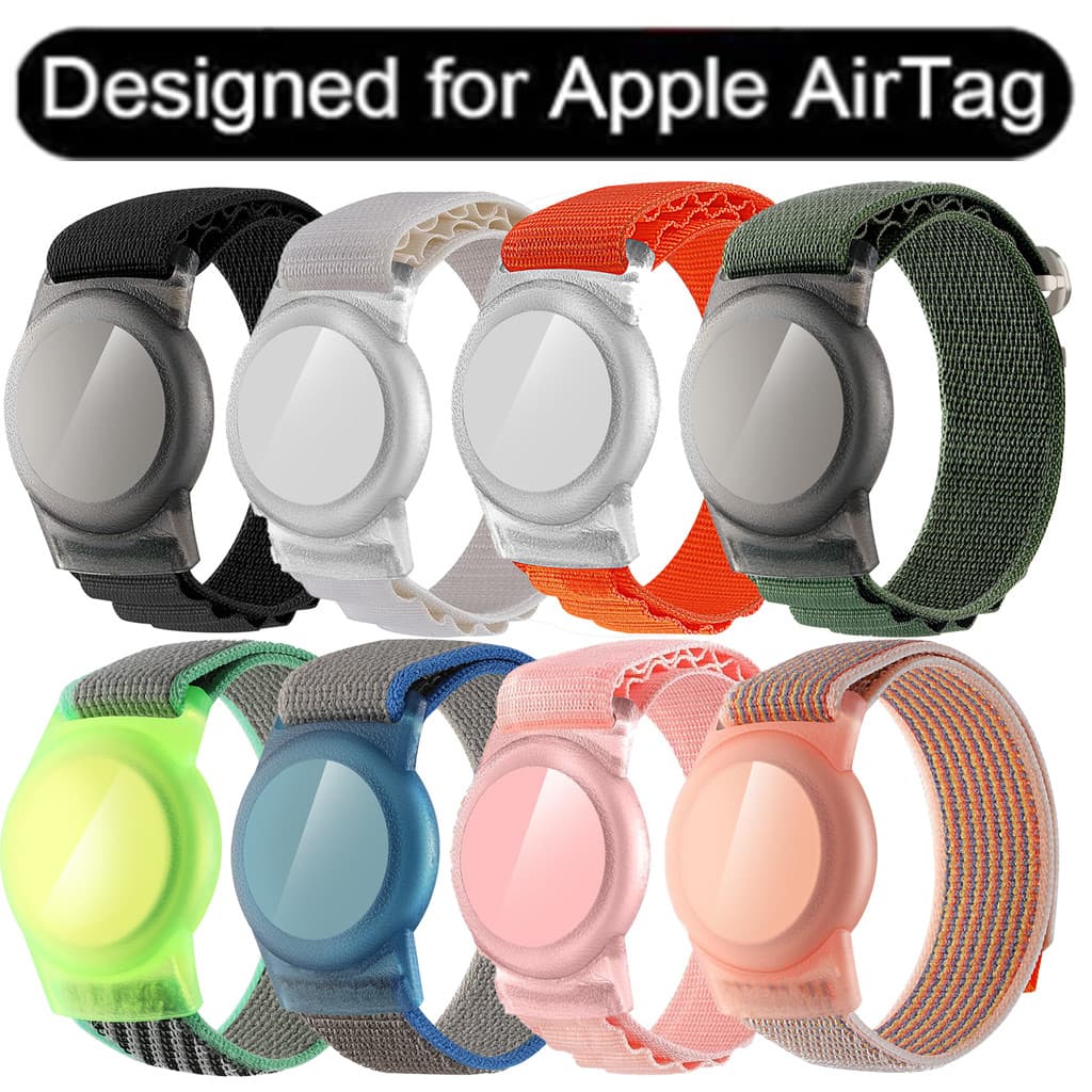 Pulseira Para Airtag Kids , GPS Crianças Compatível Com Air Tag De Relógio De Nylon , Acessórios De Suporte De Alça Pequ