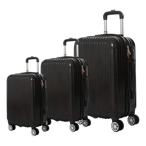 Kit Malas 360º 1 Pequena 10kg 1 Media 23kg E 1 Grande 32kg Cor Preto