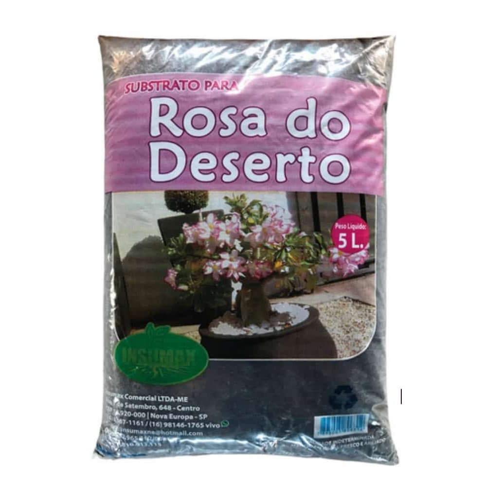 5 Lts Substrato P/ Rosa do Deserto Pronto Uso