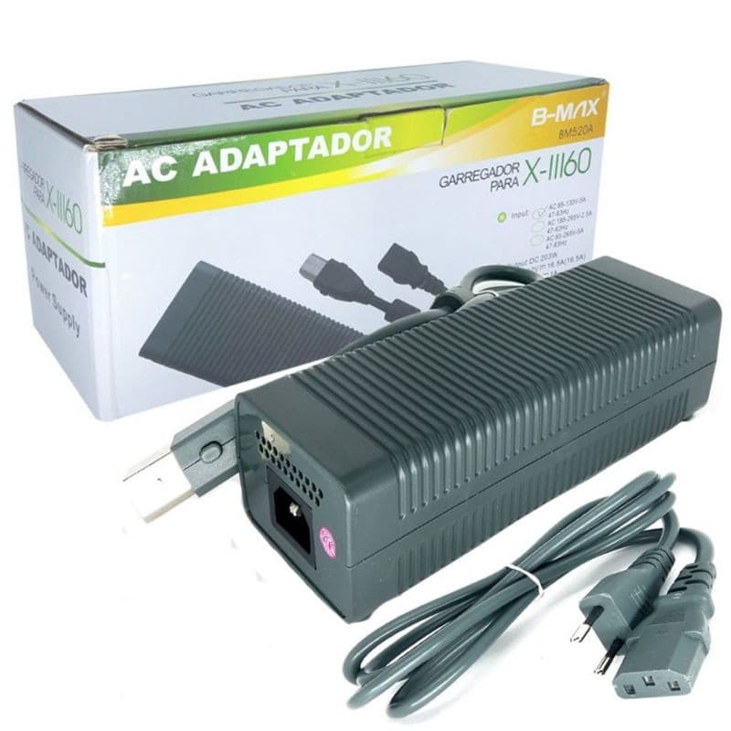 Fonte Xbox 360 Modelo Fat Arcade Zephyr Falcon Jasper 110v ou 220v B-max