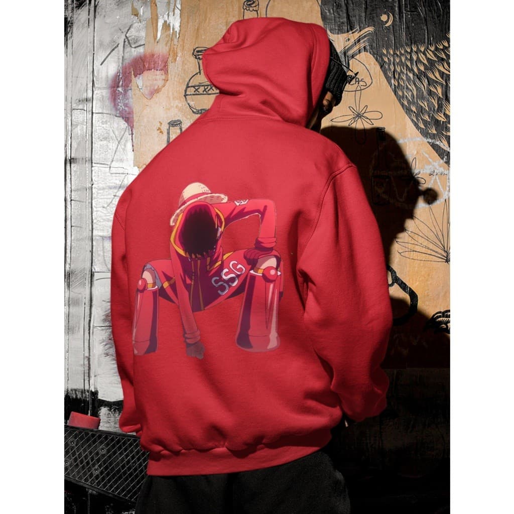 Moletom Blusa One Poses Luffyzinho Oversized Streetwear Uniseex ref-3616 Dtf