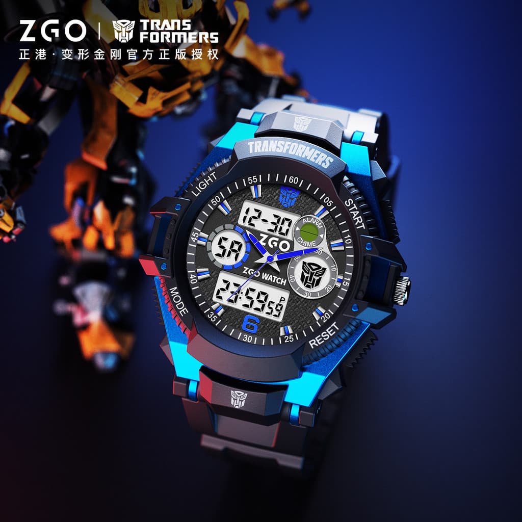 Série Transformers Genuíno Hong Kong Relógio Eletrônico Infantil Masculino Estudante Relógio Esportivo Multifuncional À