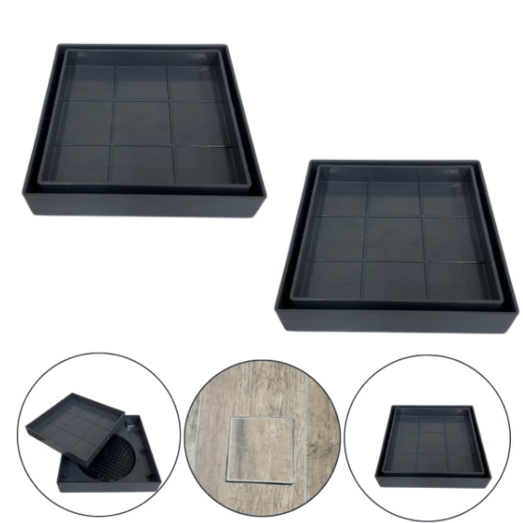 Ki 2 Ralo Inteligente 13x13 Oculto Piso/ Porcelanato Cor Cinza