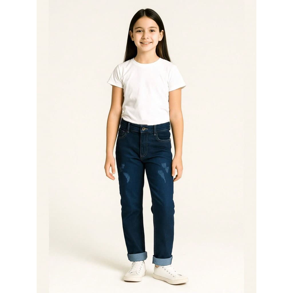 CALÇA JEANS JUVENIL MENINA 10/16 SKINNY RETA