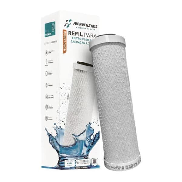 Refil Hidrofiltros Carbon Block 9.3/4 902-0009