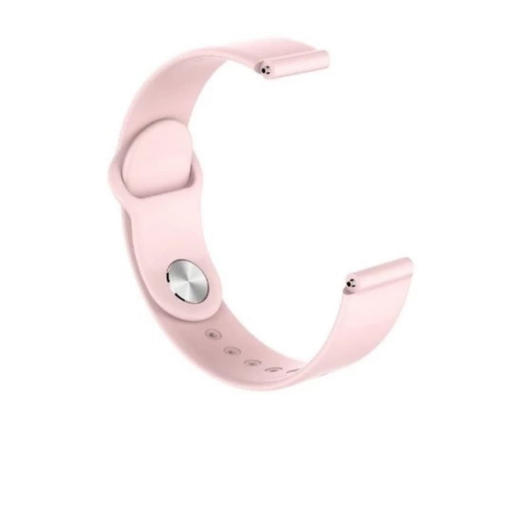 Pulseira Relógio Smartwatch 16mm Silicone Esportiva Rosa