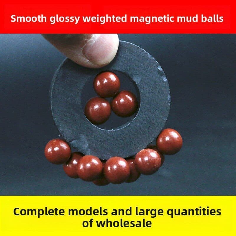 Pílulas de lama magnética para estilingue, pinball ponderado, pílulas de lama, 8mm9mm10mm, superfície Super dura e brilh