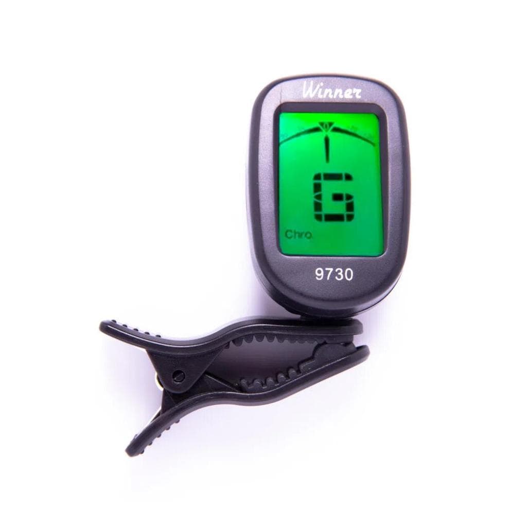 AFINADOR CROMATICO DIGITAL PARA VIOLÃO/ VIOLINO/ BAIXO/ UKULELE COM VISOR LCD E CLIP WINNER 9730
