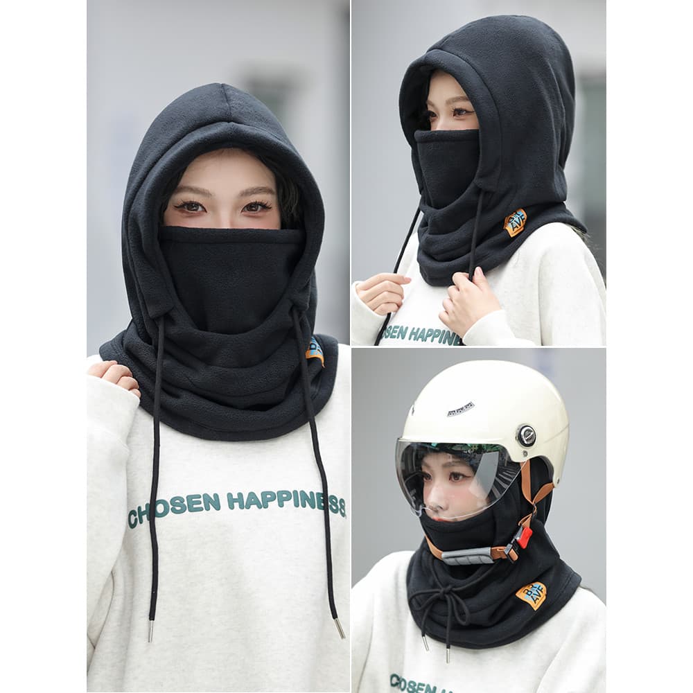 Chapéu masculino inverno ciclismo máscara à prova de frio inverno quente máscara babador capa mais veludo grosso à prova