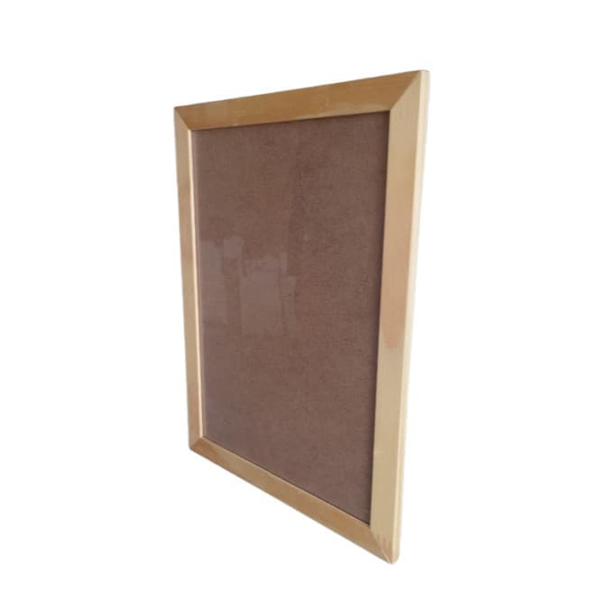 Porta-Retrato 15x21 cm Natural – Com Vidro ou Acetato, Ideal para Sala, Quarto e Fotos Decorativas A6