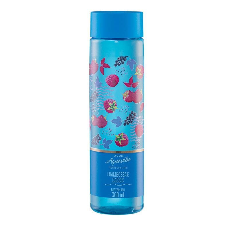 Body Splash Avon Aquavibe Framboesa e Cassis 300 ml