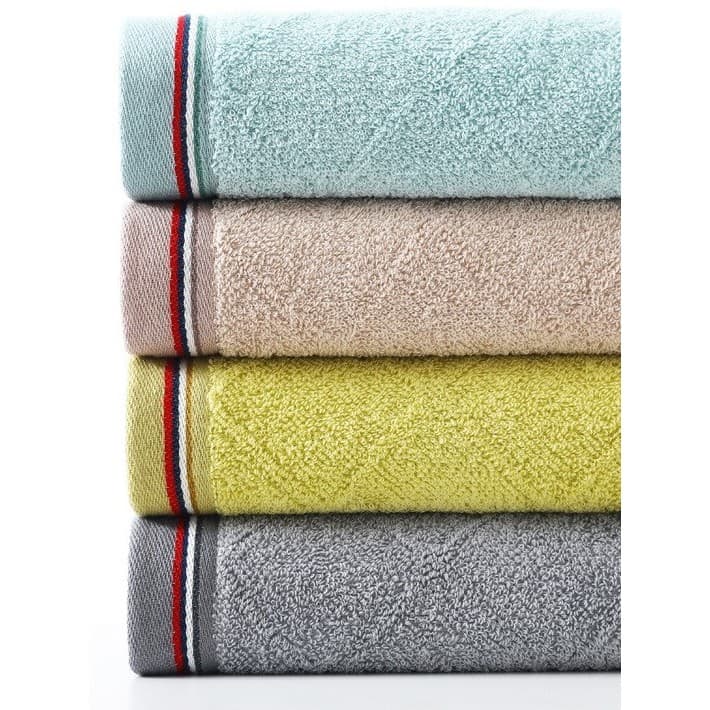 Ouro classe A algodão puro estilo fino fácil de secagem absorvente toalha de rosto macio 70*33.5 cor pura toalha de prot