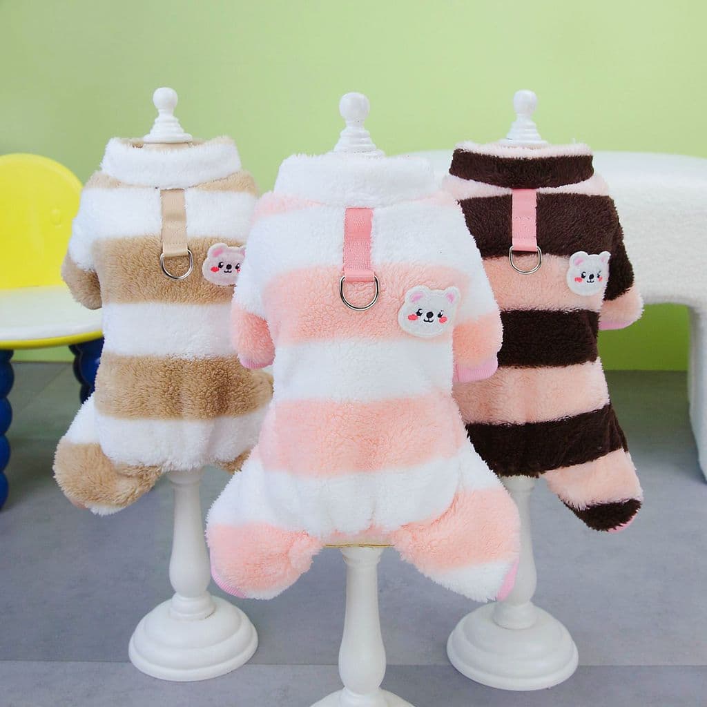 Pijama De Lã Macia Para Cachorro Cães Pequenos E Médios Macacão Gatos Roupa Animais De Estimação