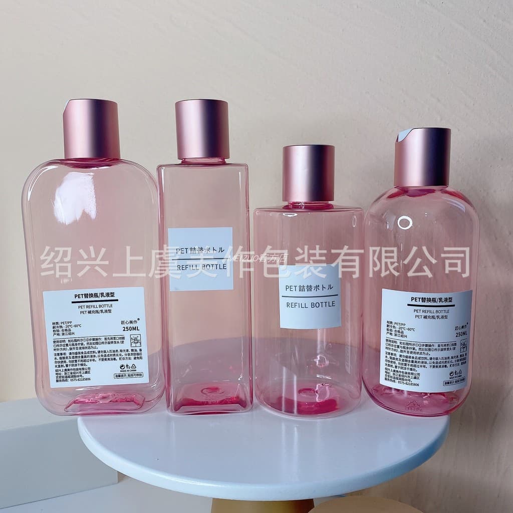 250ml rosa óleo essencial Toner puro orvalho Gel de banho Sub-engarrafamento ins