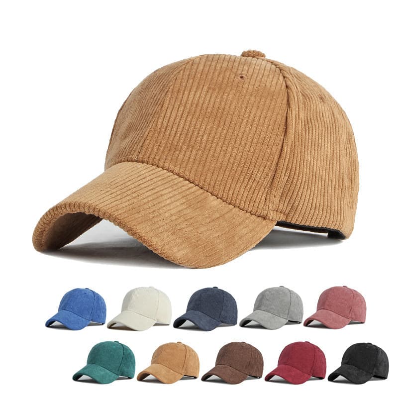 Boné de veludo feminino outono inverno estudantes à prova de frio calor boné de beisebol masculino cor sólida Casual Mid