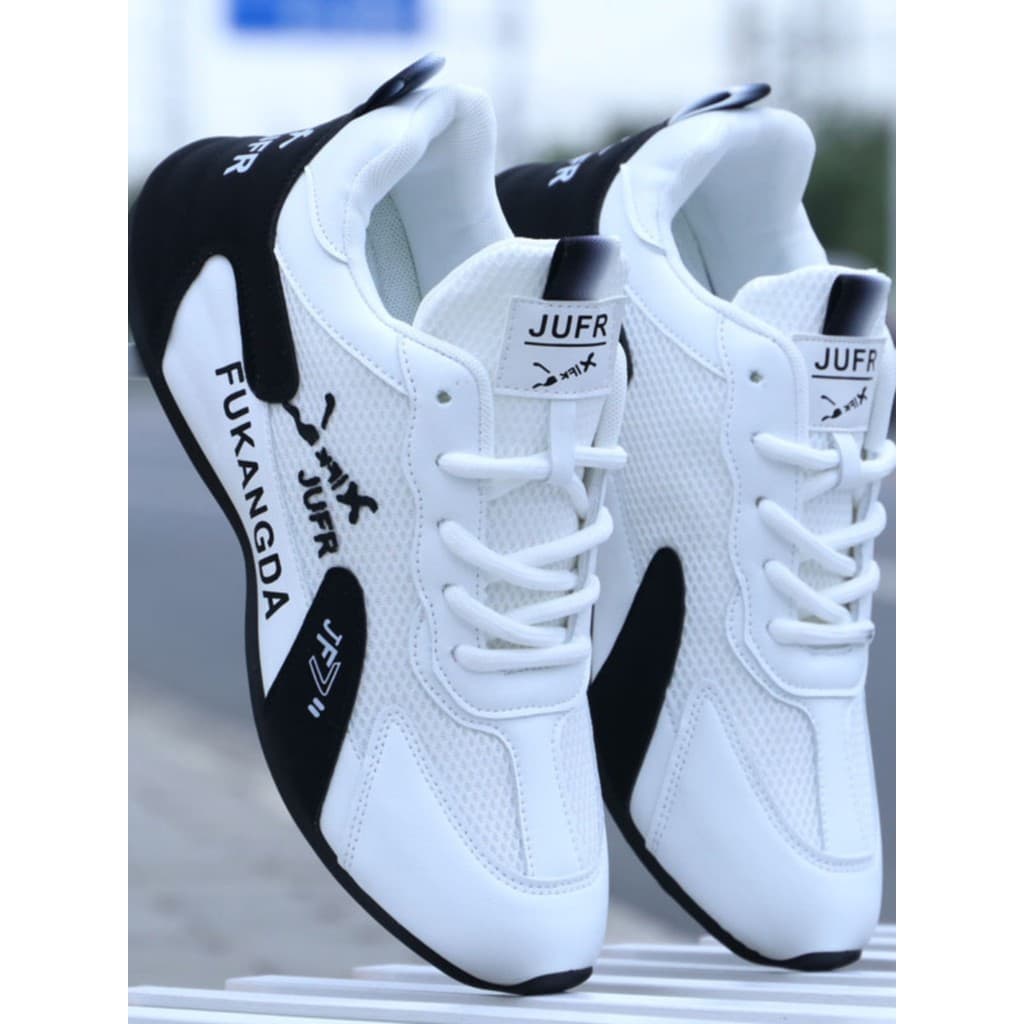 2025 verão novo estilo sapatos de malha respirável sapatos casuais masculinos versão coreana tênis de corrida de sola ma