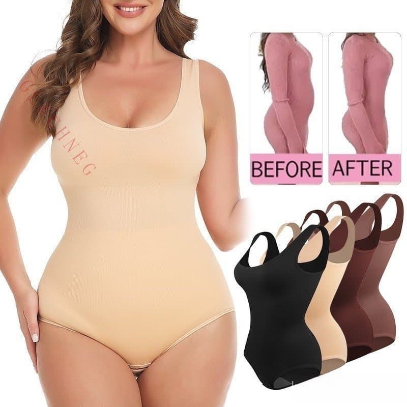 Women's Shaping Tape Body Shape High Compression Bodysuit Shapewear Plus Size P-XXXG YIFP