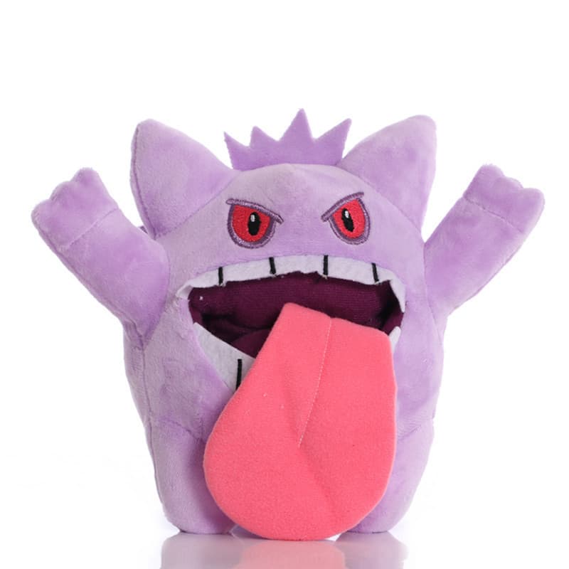 Brinquedo de Pelúcia Fofo Pokémon Gengar de 19cm, Brinquedo de Animal Macio com Língua Longa
