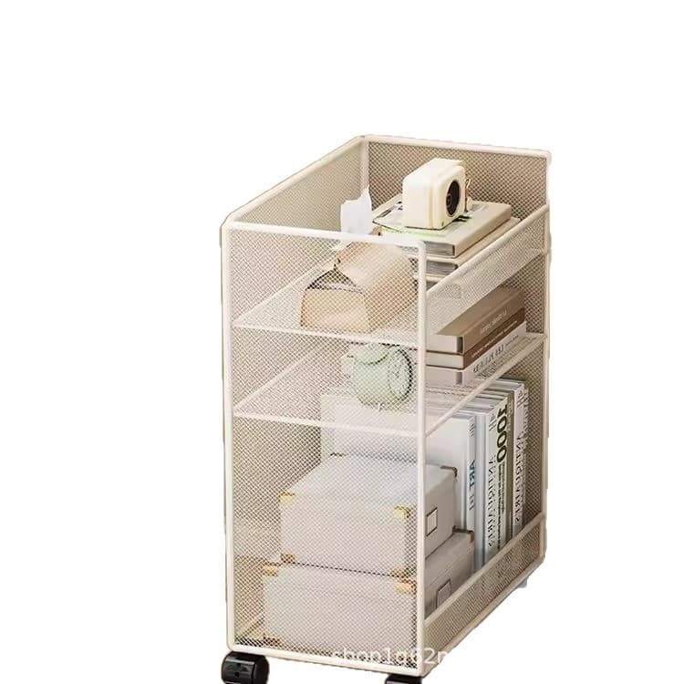 Sob a prateleira da mesa estante de mesa mesa armazenamento de livros simples carrinho estante móvel com rodas