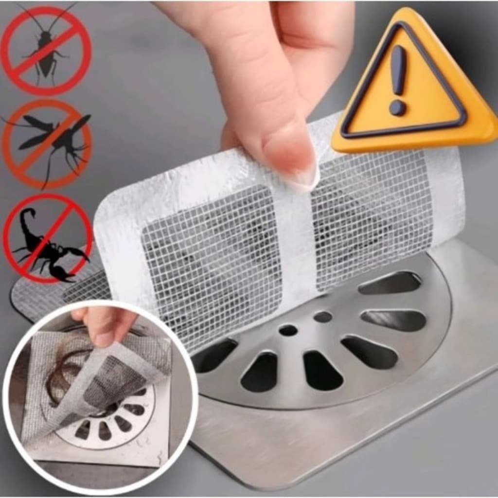 Protetor Filtro de Ralo Autoadesivo Acessório para Pia e Ralo  Banheiro Evita Entupimentos
