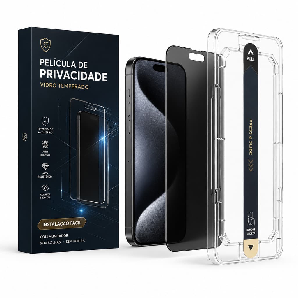 Película Privacidade 3d Com Aplicador Compatível Com todos Iphone