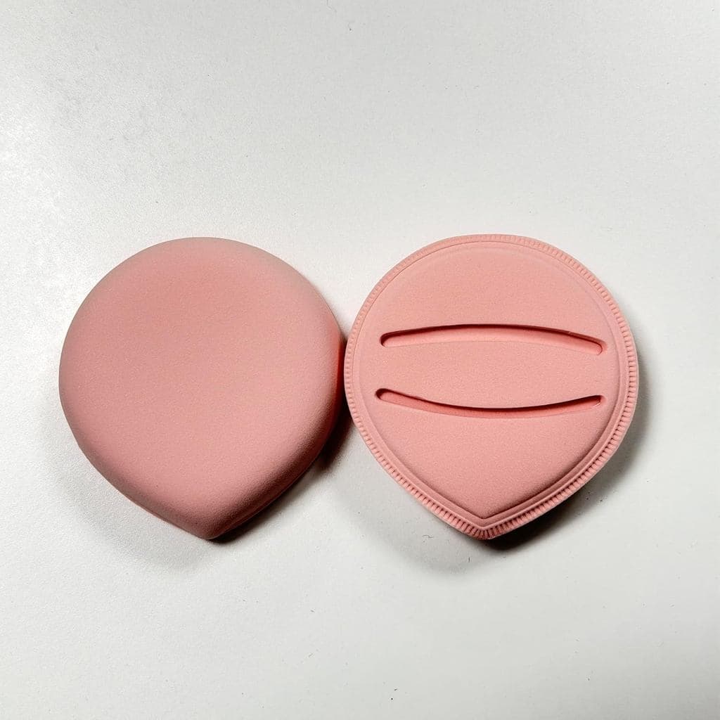 Esponja de Veludo para Pó Facial – Esponja de Maquiagem Macia, Uso Úmido e Seco, Esponja para Base Air Cushion
