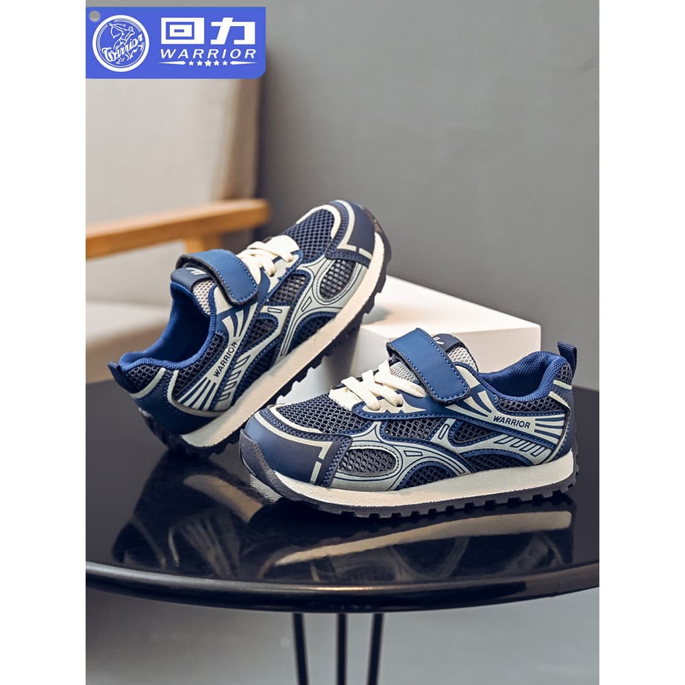 Puxar para trás sapatos infantis meninos única malha sapatos esportivos 2026 primavera verão novo estilo crianças oco sa