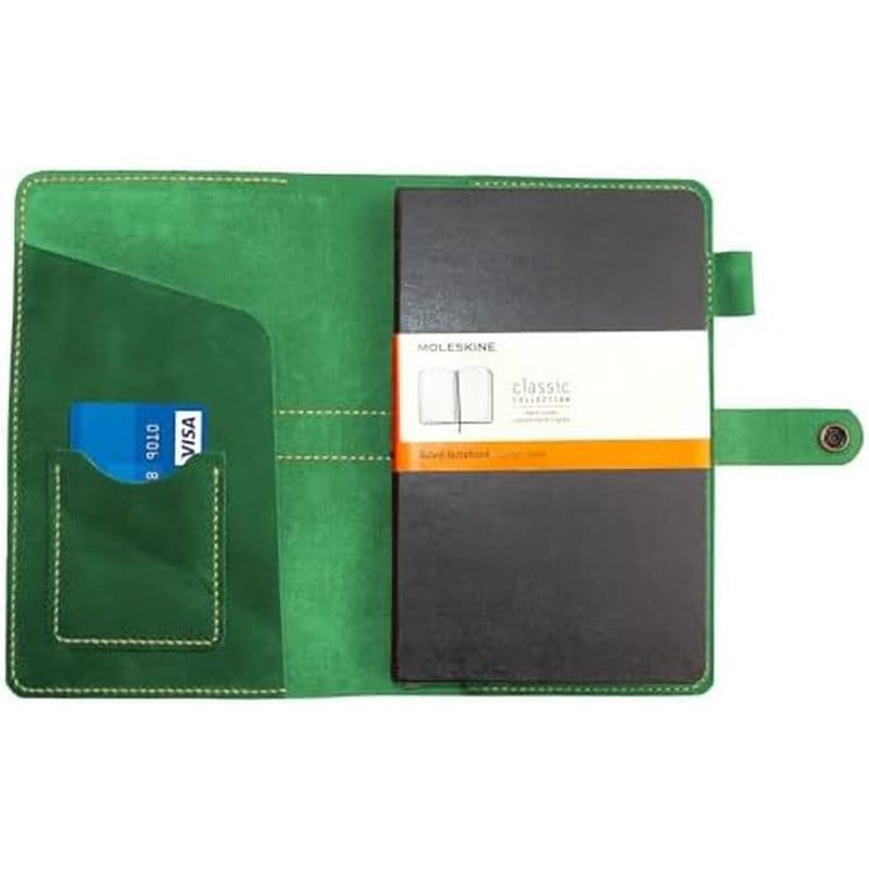 Capa De Diário De Couro Turbosnail Para Caderno De Dura De Tamanho Grande Moleskine , Feita À Mão Notebook Com 5 " X 8 "
