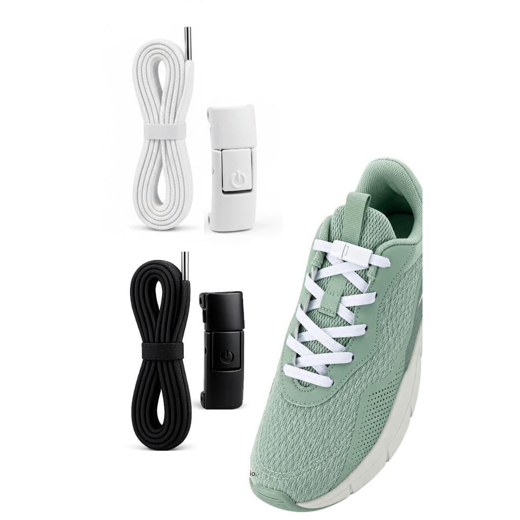 Kit Cadarço Elástico Fecho Rápido Tênis Caminhada Fitness