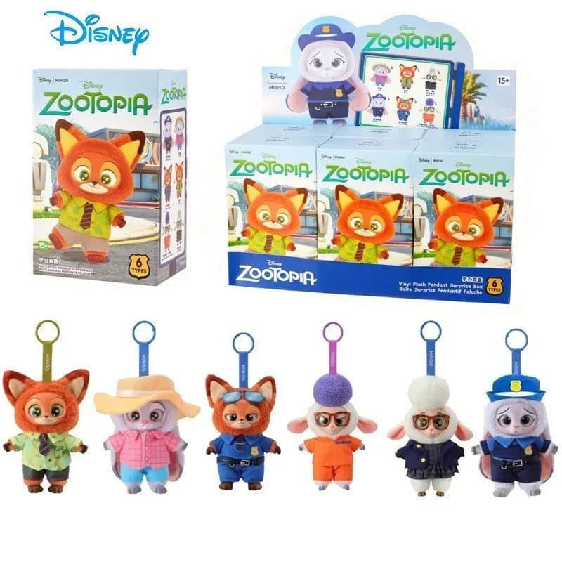 A nova série "Zootopia", lançada em 2026, inclui brinquedos de pelúcia de vinil da Judy e do Nick.   RNPW 2ZJX