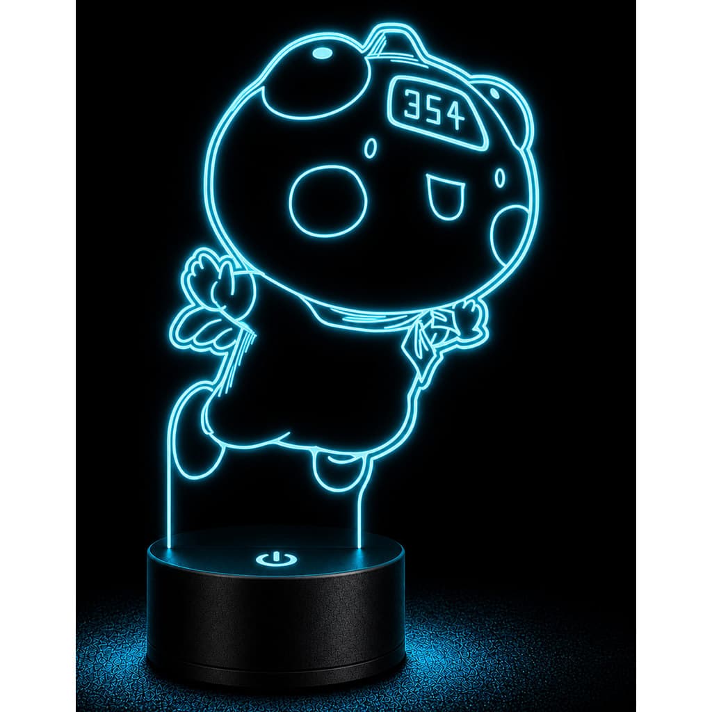 Luminária 3D Hakoware Hunter x Hunter Abajur Pet Fofo Geek