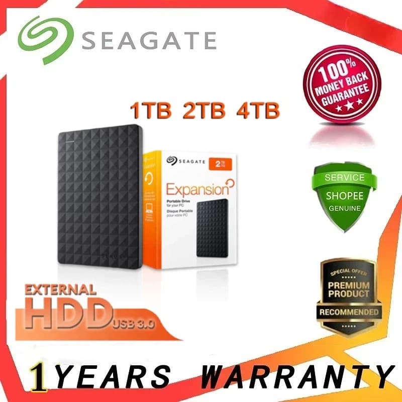 Seagate HD Externo 🔥1TB/2TB/4TB🔥 Expansão USB 3.0 Disco Rígido