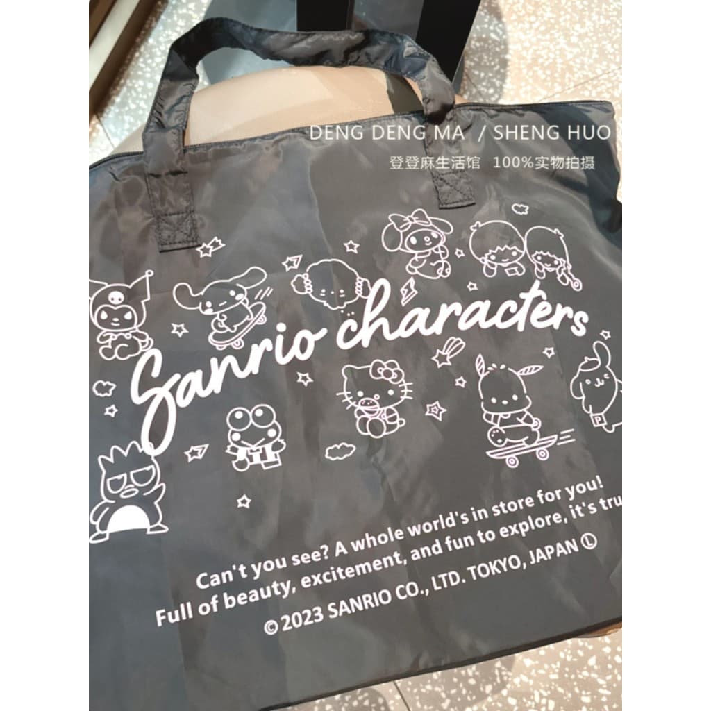Japonês novo estilo portátil dobrável mochila de viagem olá Kitty sacola bonito Kuromi caminhadas bolsa ombro na moda