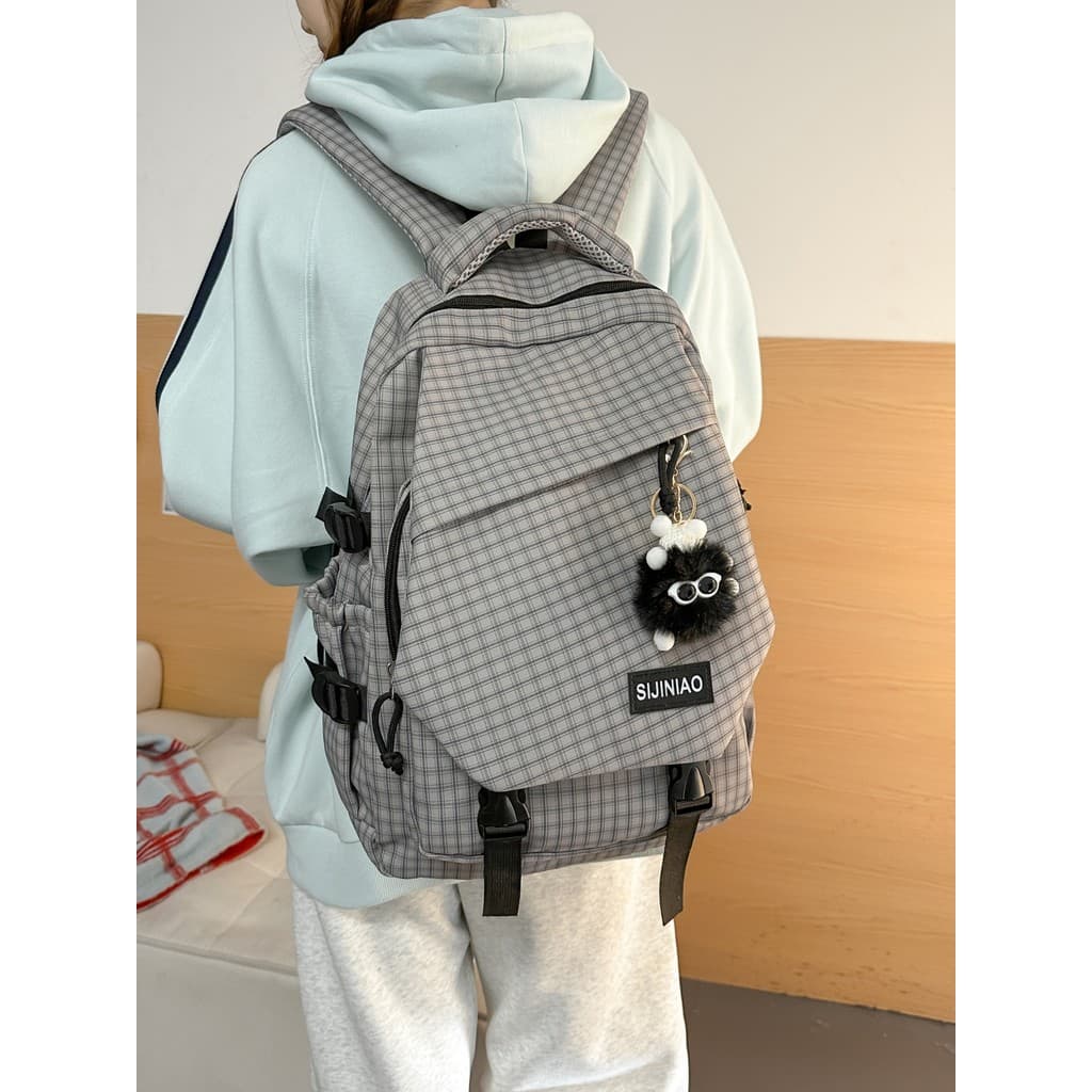Retro All-Match estilo coreano High School estudante universitário mochila masculino grande capacidade de viagem leve xa
