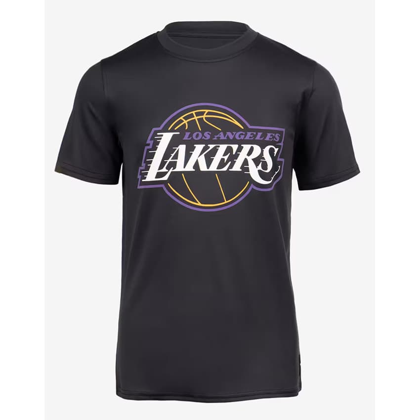 Camiseta Masculina Feminina Oversized Estampa Logo Los Angeles Lakers Bola de Basquete T-shirt Streetwear Unissex