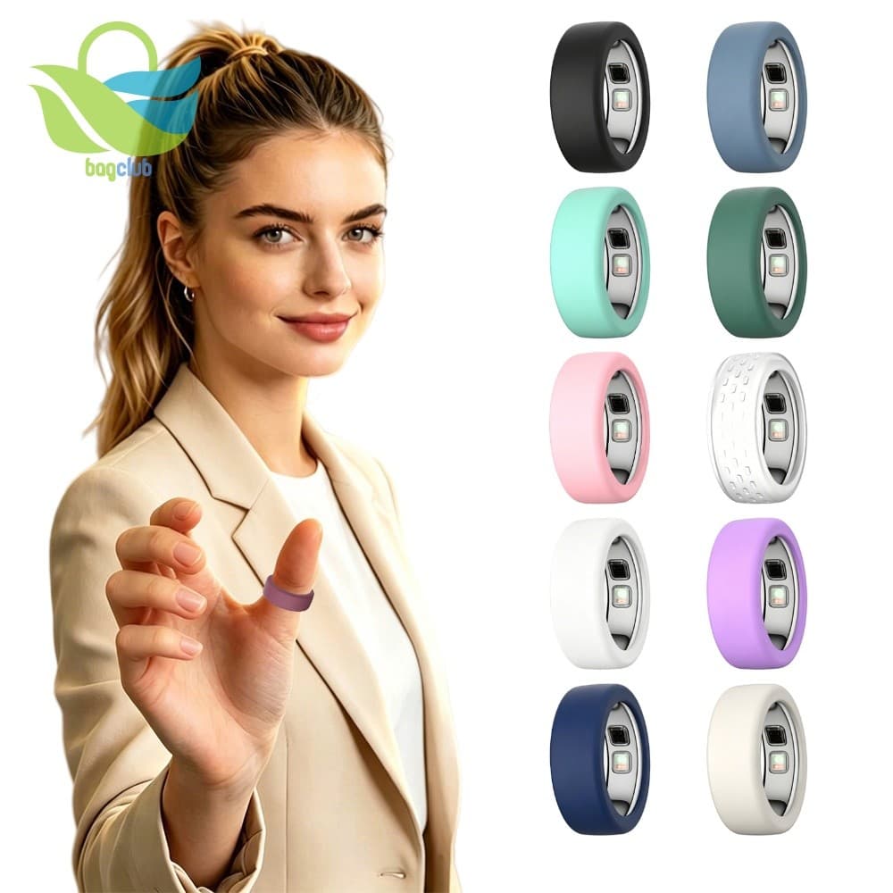 Capa De Anel Inteligente Adequada Para Oura Ring 5 Silicone Macio Antiarranhões Homens E Mulheres Trabalhando Na Academi