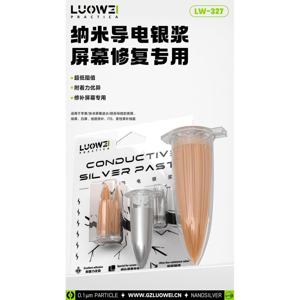 LW-327 Nano Pasta De Prata Condutora Alta Velocidade Condutividade Tela Reparo Do Telefone Móvel Reparação Circuito Flex