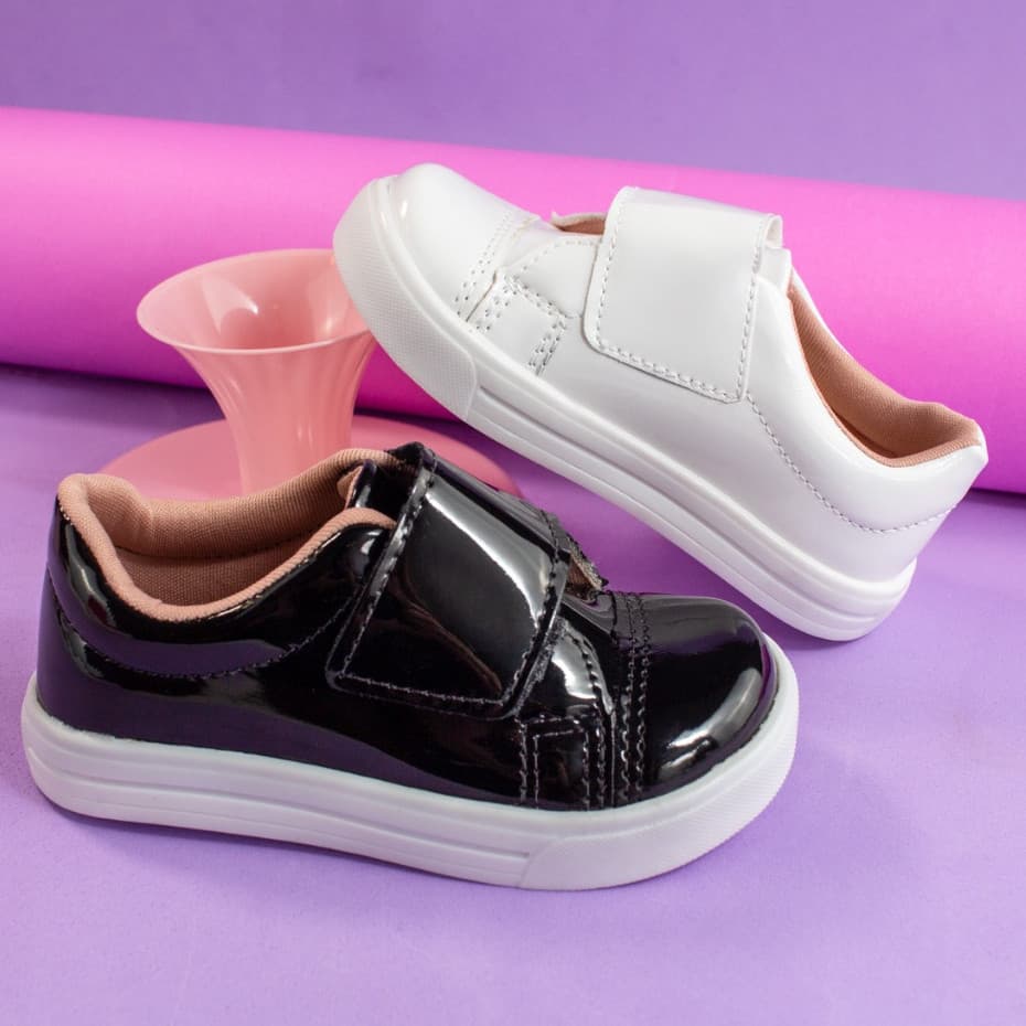 Tênis Slip Infantil Menina Confortável Casual Escolar Sapaênis Calce Fáci Promoção