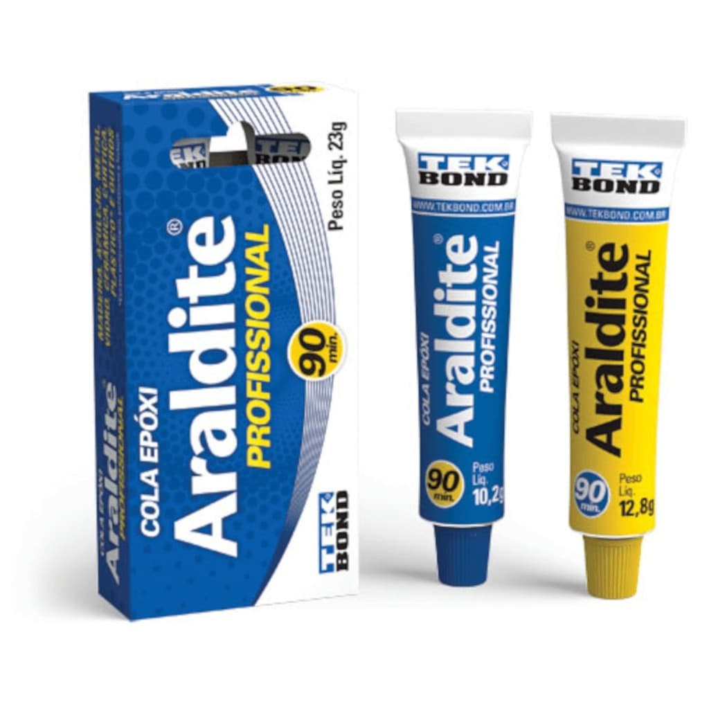 Adesivo Cola Epóxi Araldite Profissional 90 Minutos 23g