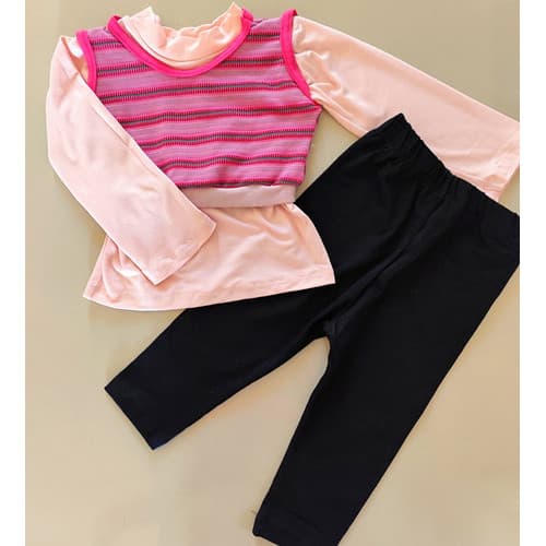 Conjunto De Bebê Menina Com 3 Peças Roupa Infantil Menina