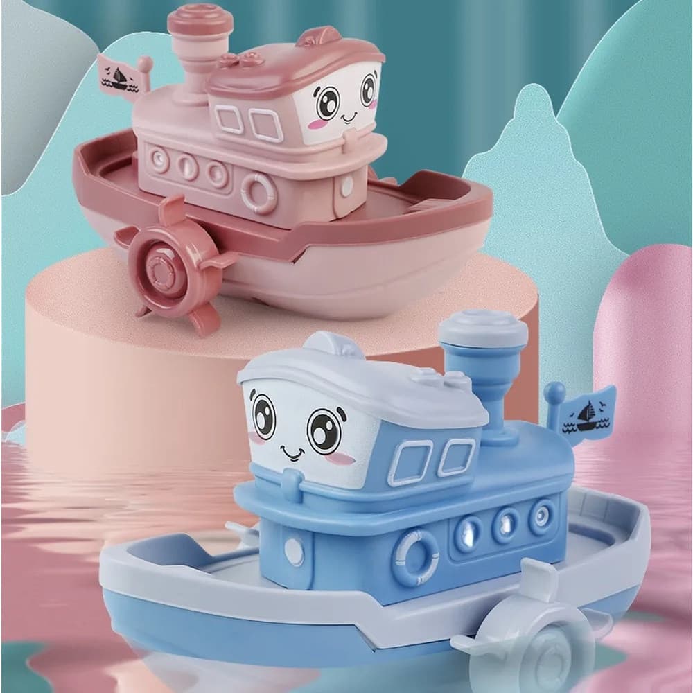 Barco de Brinquedo para Banho de Bebê, Brinquedo Flutuante Leve, Barco de Banho que Flutua Rapidamente na Água