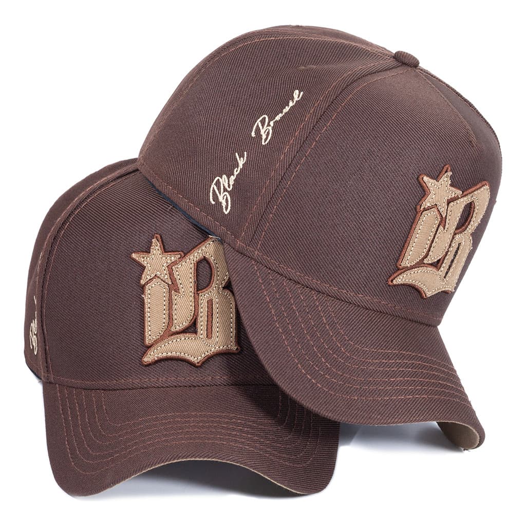 Boné Marrom Abacurva Black Brazil Snapback Bordado Ajustável