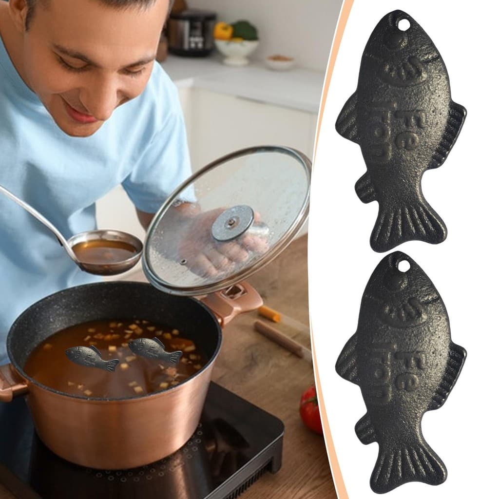 2 Pçs Peixe De Ferro Fonte Natural De Ferramenta De Cozinha Para Mães Atletas Deficiência Vegetarianos Grávida iadbr