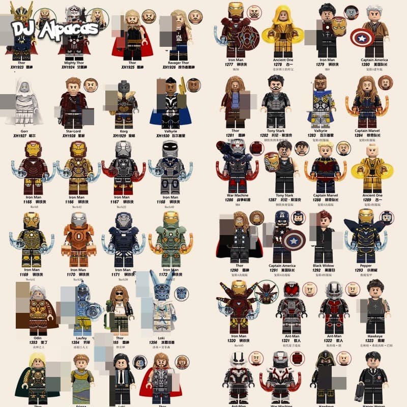 Blocos De Construção Figuras Brinquedo Colecionável XH1358 XH1359 XH1923