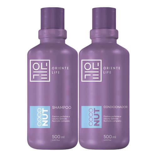 Kit Coconut Shampoo + Condicionador Para Cachos Oriente Life